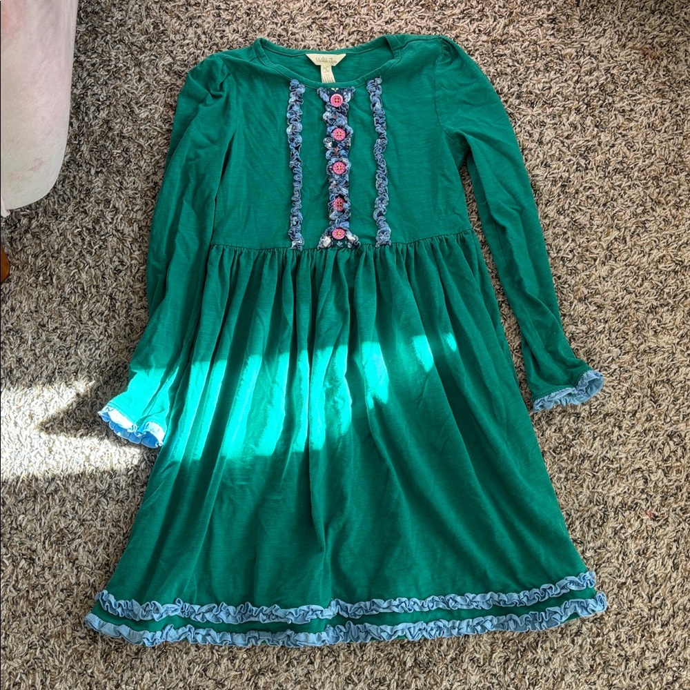 Matilda Jane Long Sleeve Dress with Floral Accents